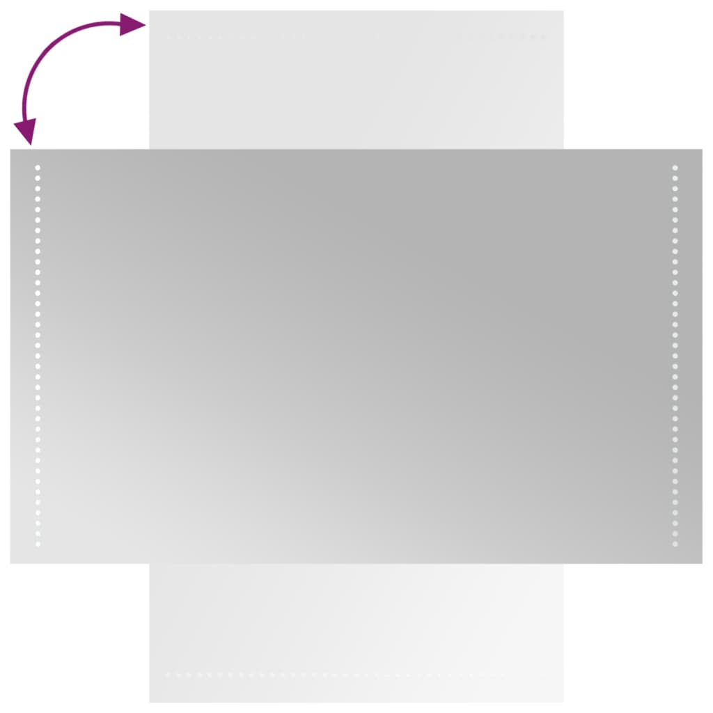 Miroir de salle de bain LED 60x100 cm
