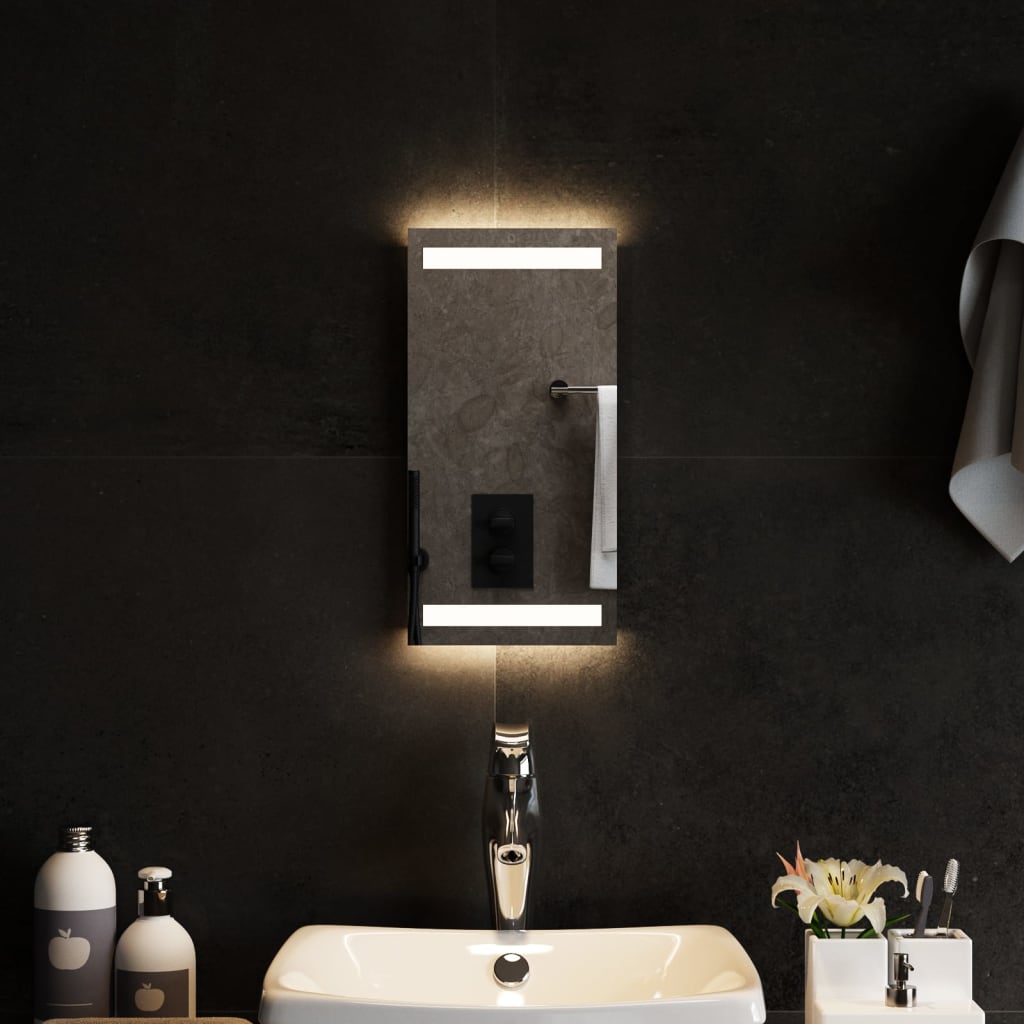 Miroir de salle de bain LED 20x40 cm