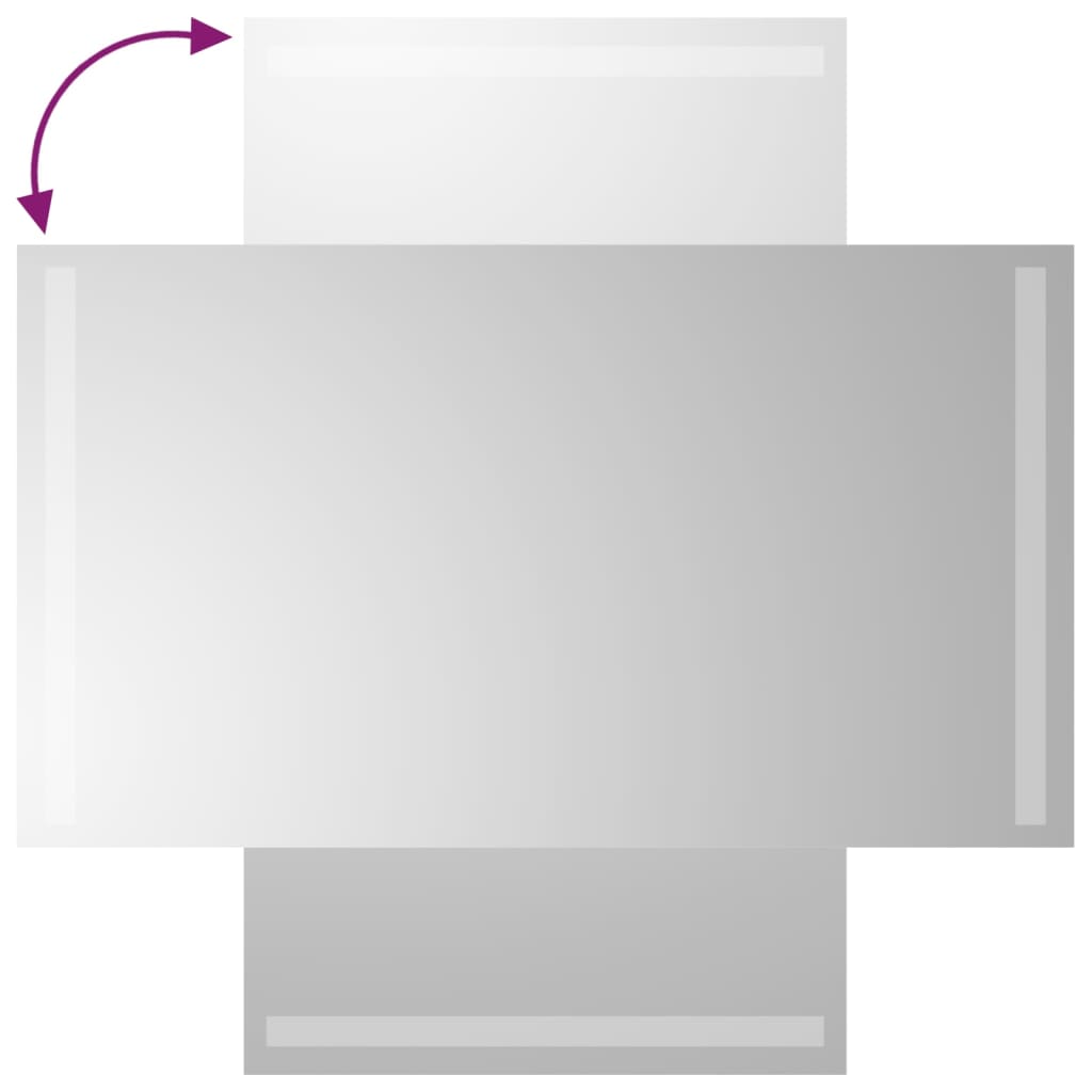 Miroir de salle de bain LED 40x70 cm