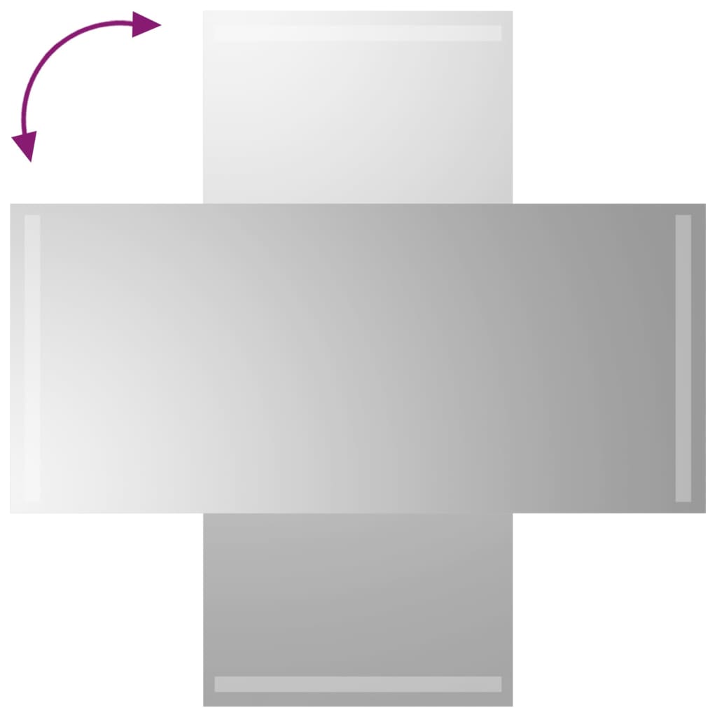 Miroir de salle de bain LED 40x90 cm