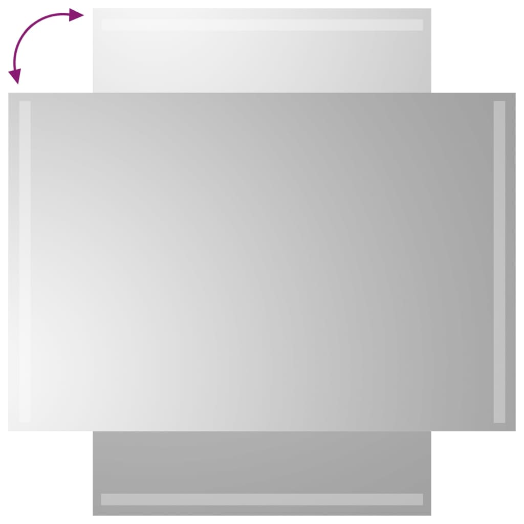 Miroir de salle de bain LED 60x90 cm