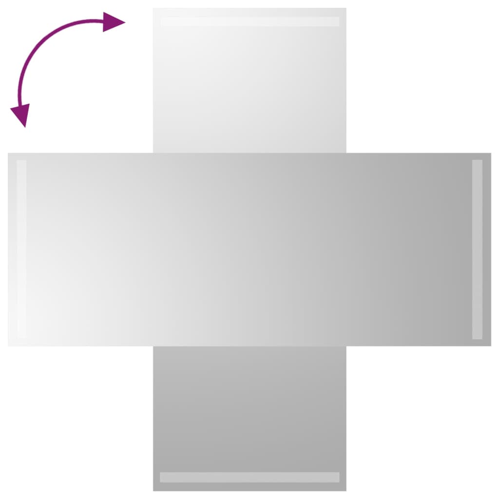 Miroir de salle de bain LED 40x100 cm
