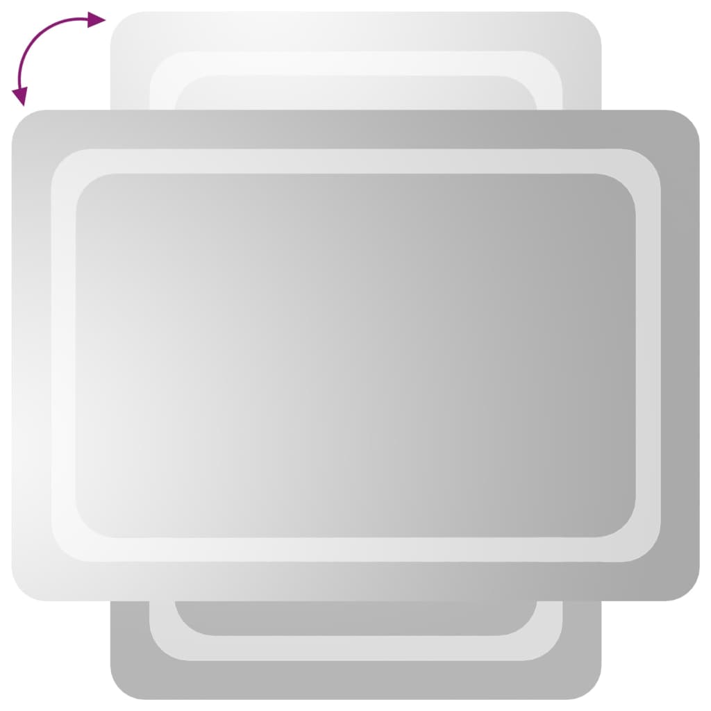 Miroir de salle de bain LED 50x70 cm