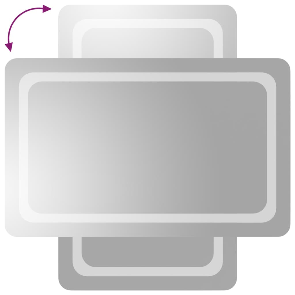 Miroir de salle de bain LED 50x80 cm