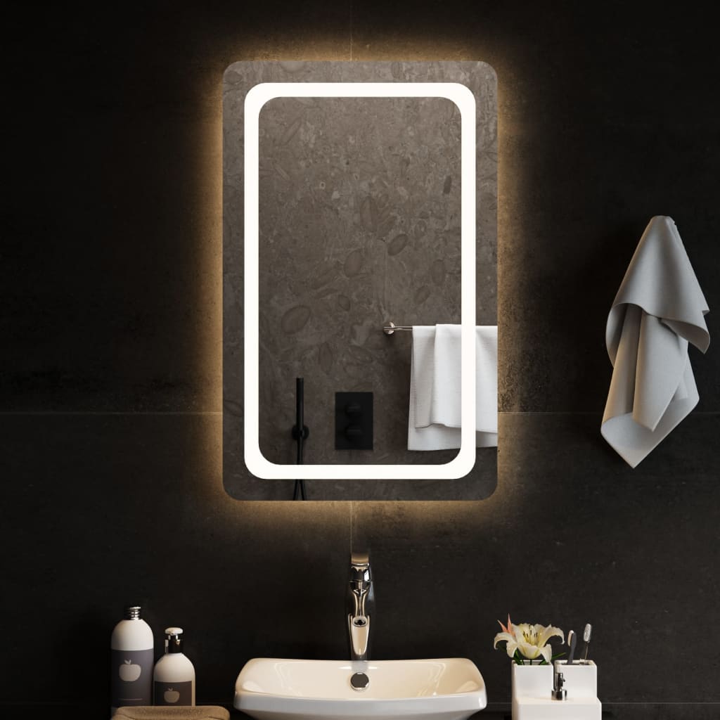 Miroir de salle de bain LED 50x80 cm
