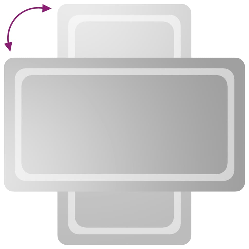 Miroir de salle de bain LED 50x90 cm