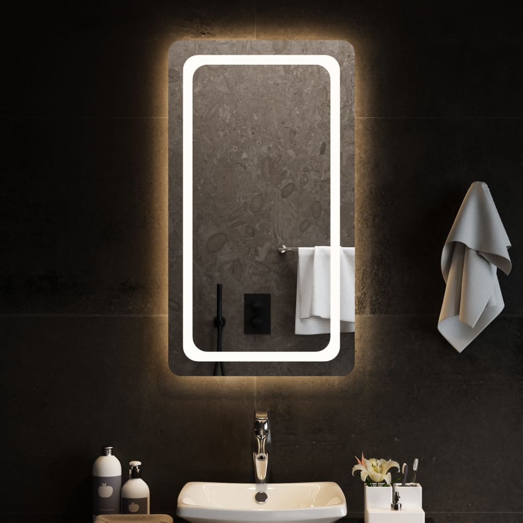 Miroir de salle de bain LED 50x90 cm
