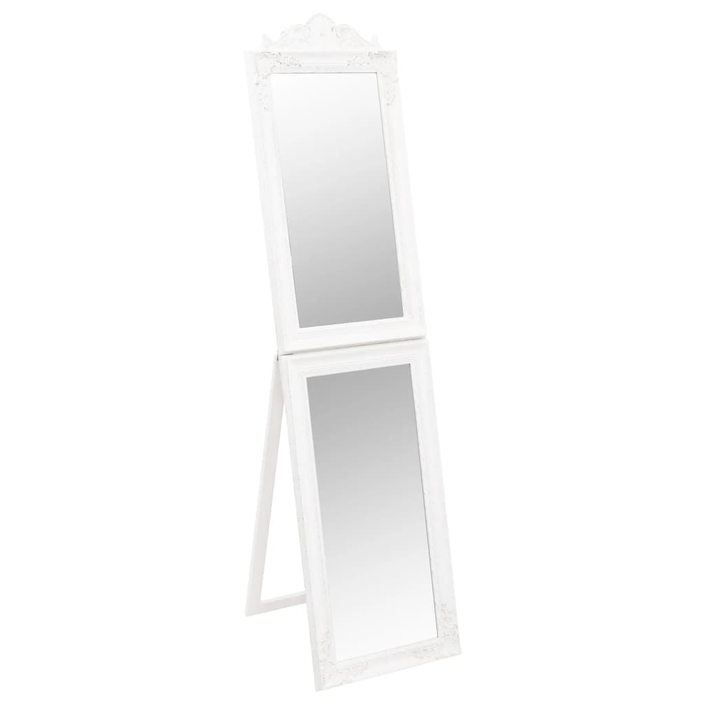 White Full-Length Mirror 40x160 cm