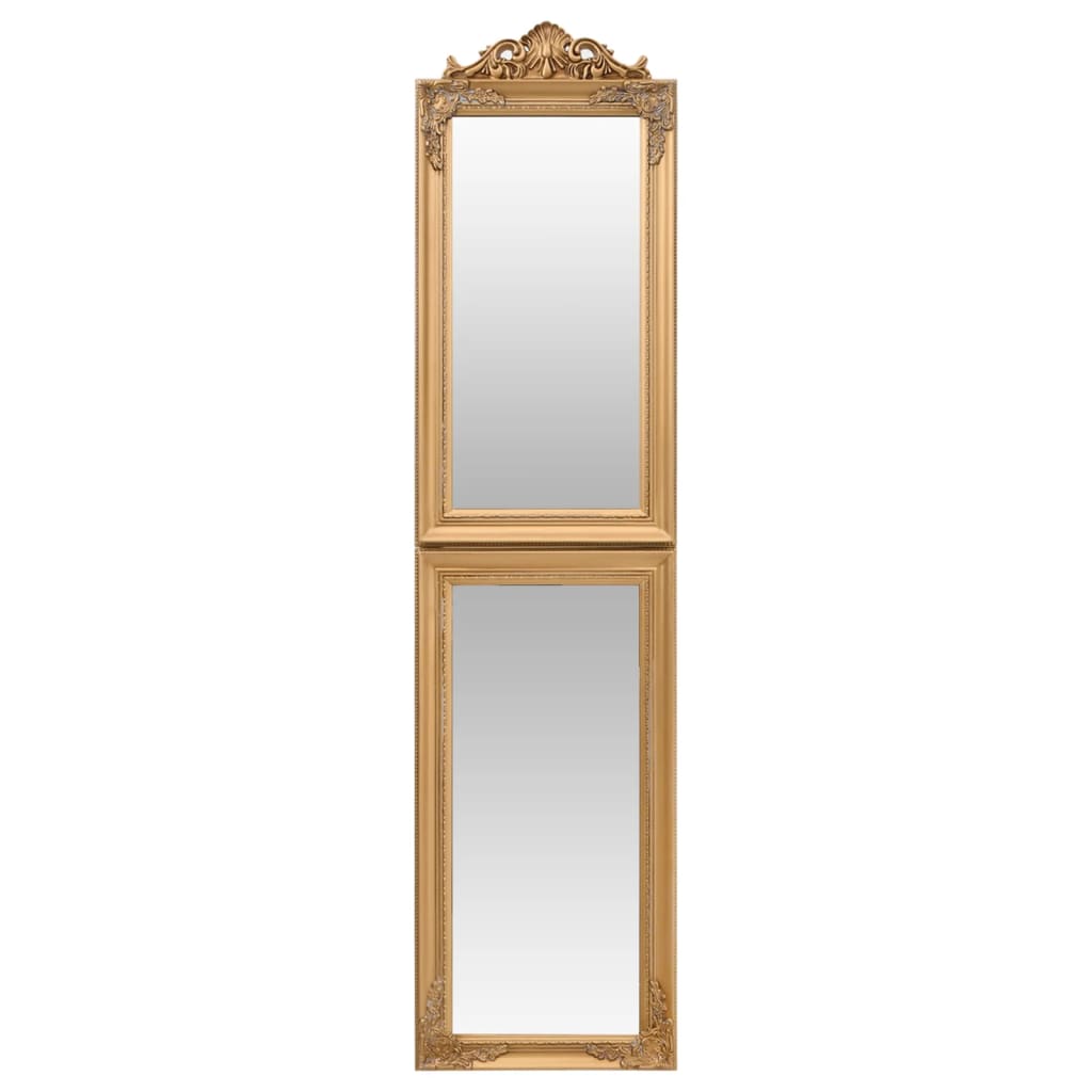 Miroir sur pied doré 40x160 cm