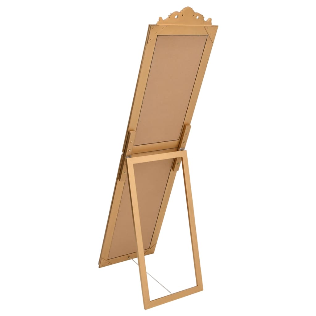 Miroir sur pied doré 40x160 cm
