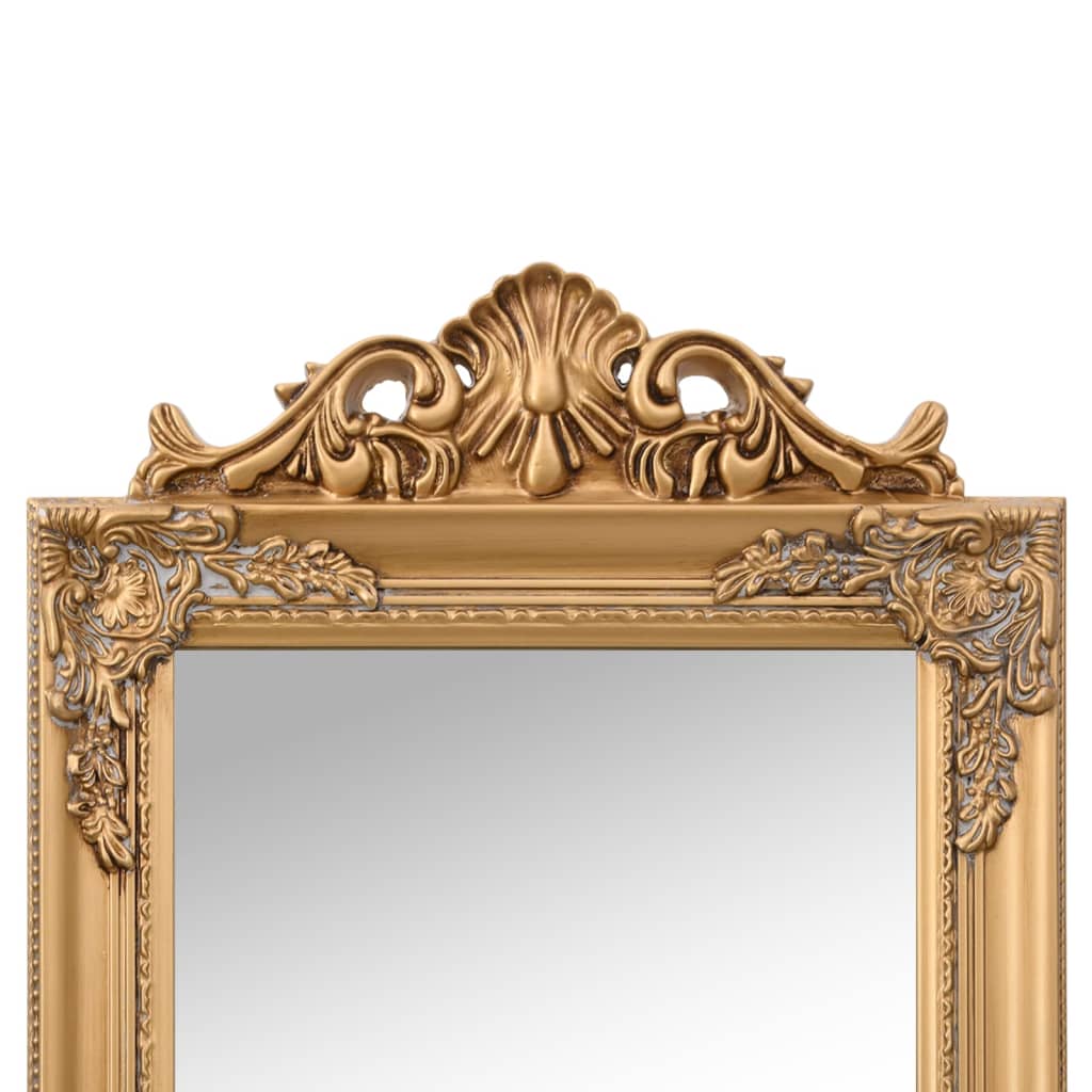 Miroir sur pied doré 40x160 cm