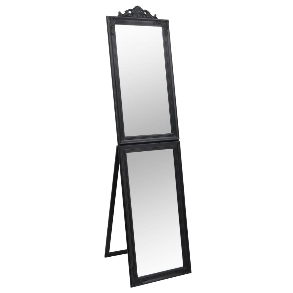 Standing Mirror Black 40x160 cm