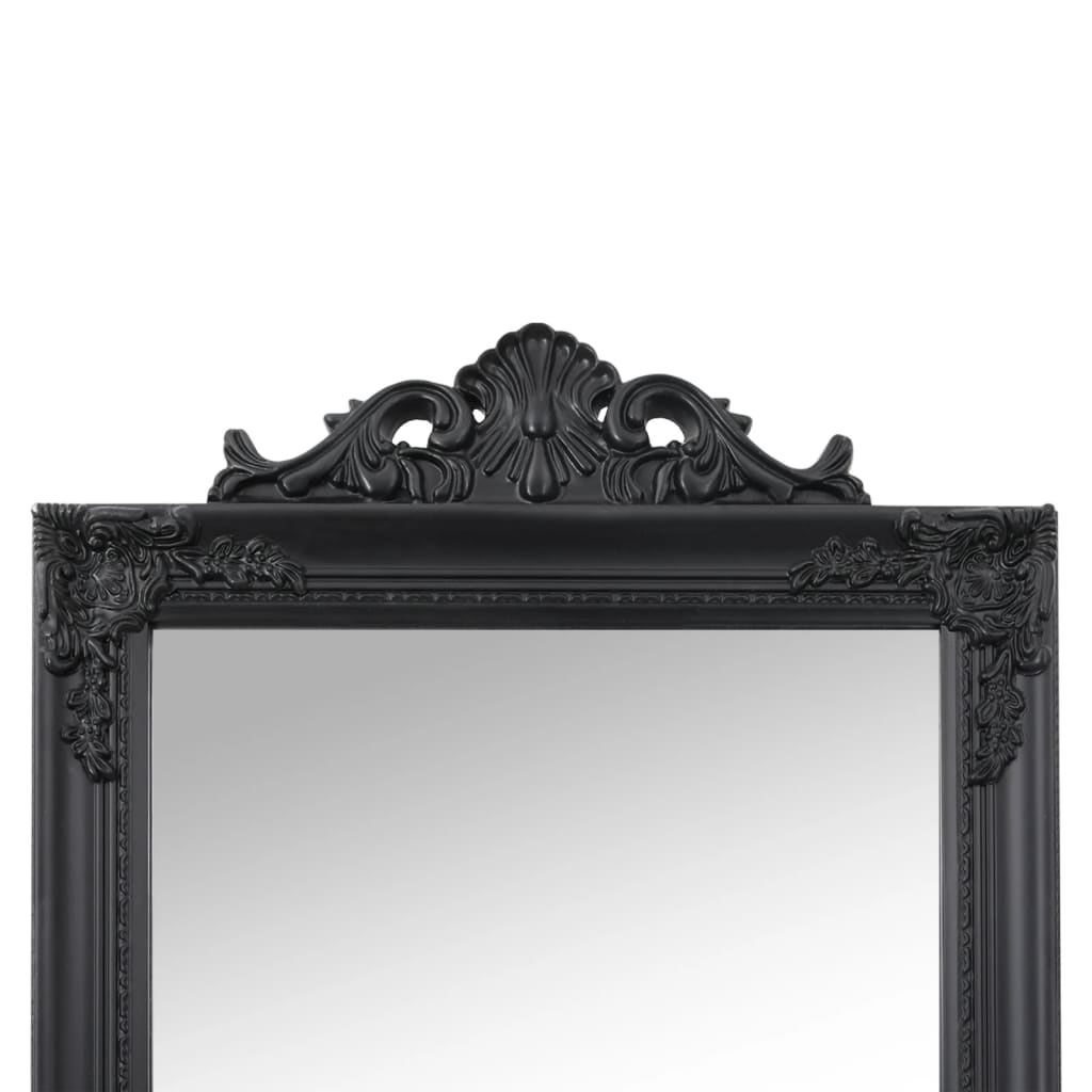 Standing Mirror Black 40x160 cm