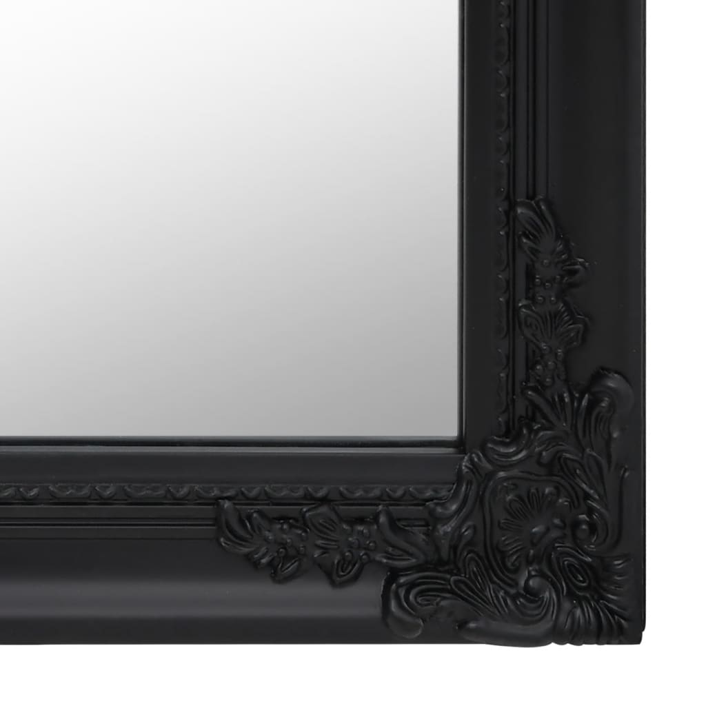 Standing Mirror Black 40x160 cm