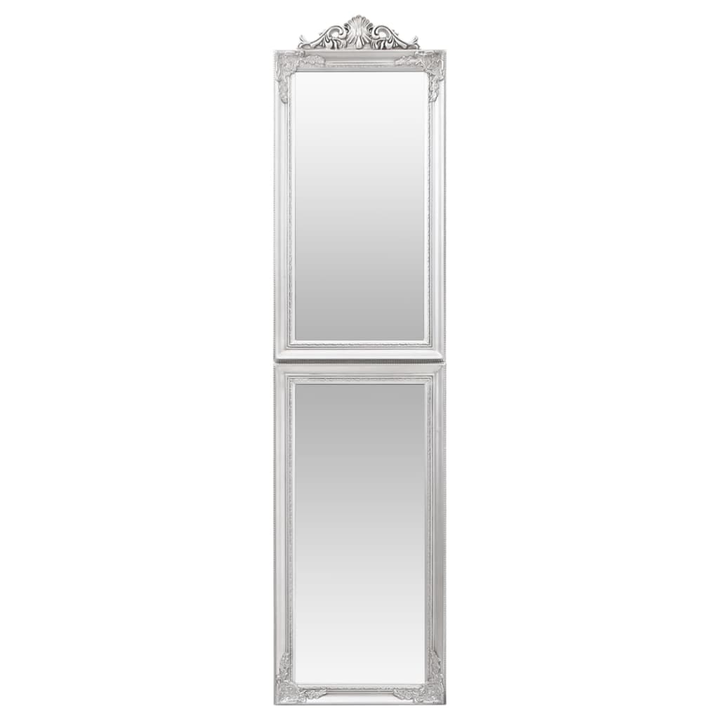 Miroir sur pied argenté 50x200 cm