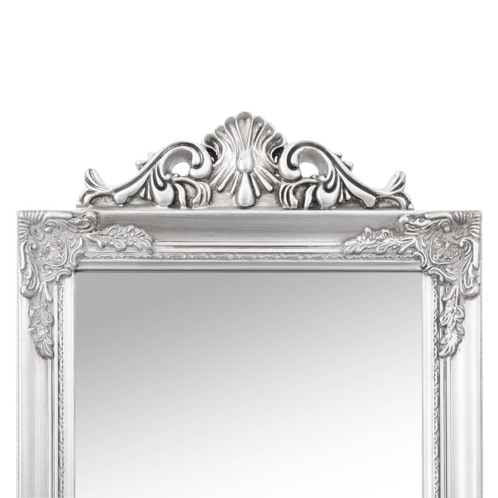 Miroir sur pied argenté 50x200 cm