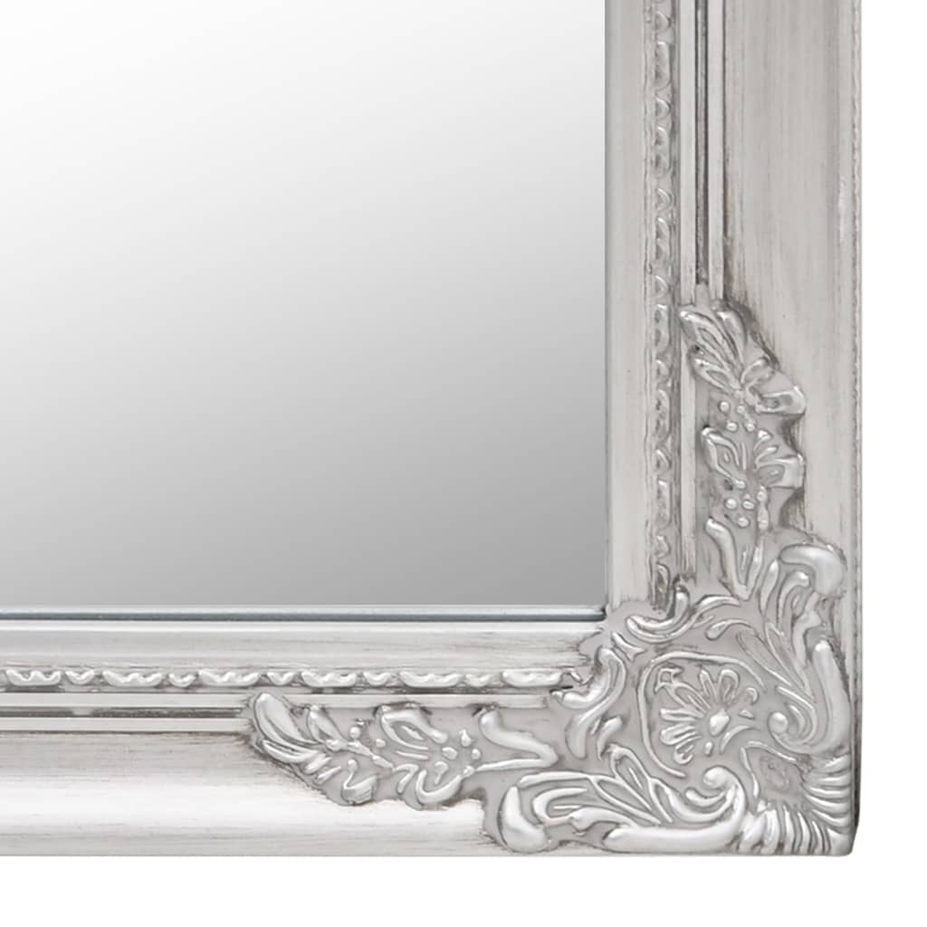 Miroir sur pied argenté 50x200 cm