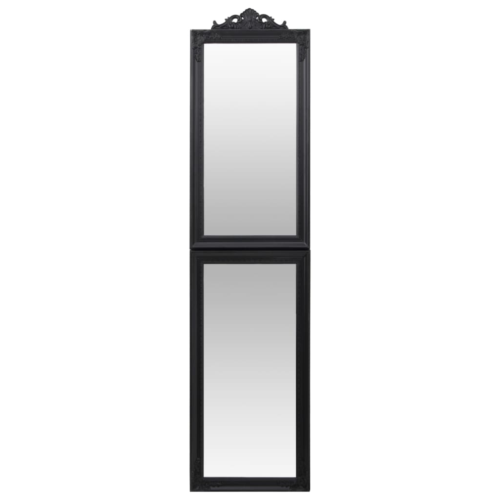 Miroir sur pied noir 50x200 cm