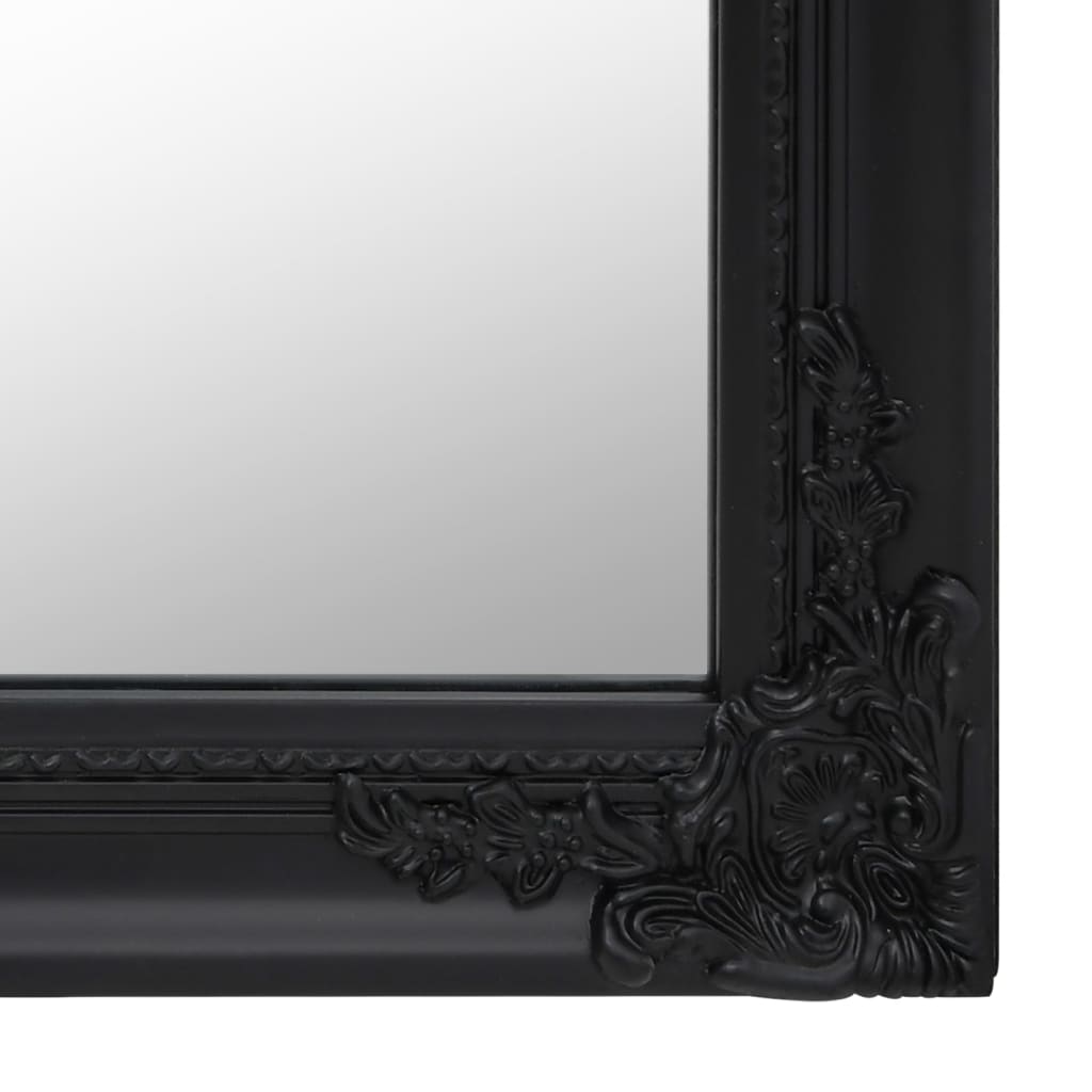 Miroir sur pied noir 50x200 cm