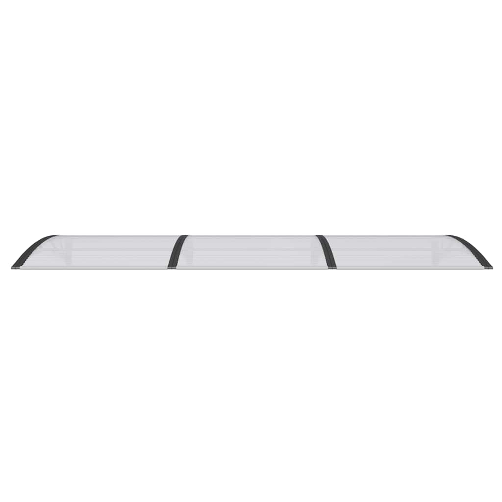 Türvordach Schwarz 300x100 cm Polycarbonat
