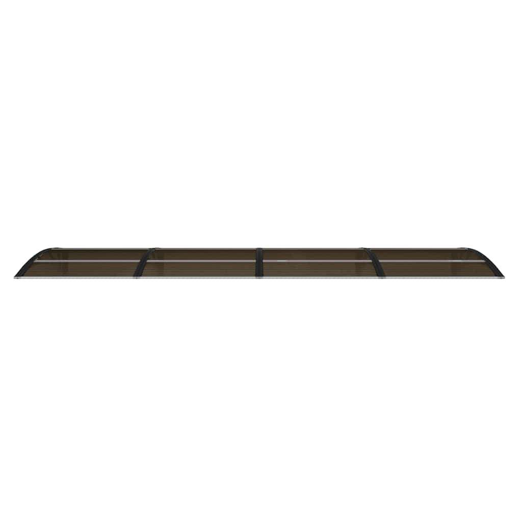 Türvordach Schwarz 350 x 100 cm Polycarbonat