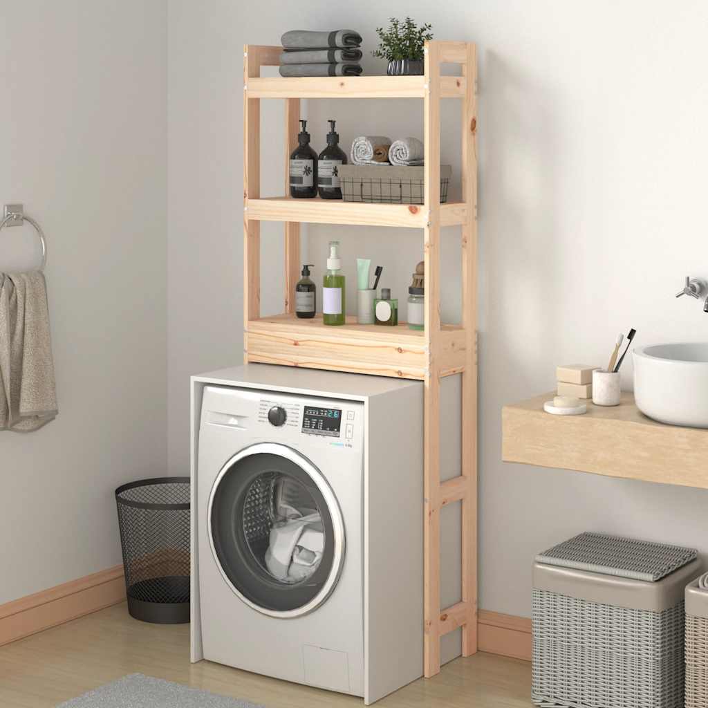 Étagère de toilettes 63x26x171 cm en pin massif
