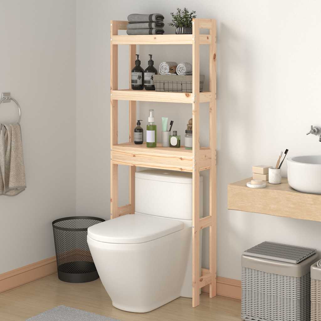 Étagère de toilettes 63x26x171 cm en pin massif