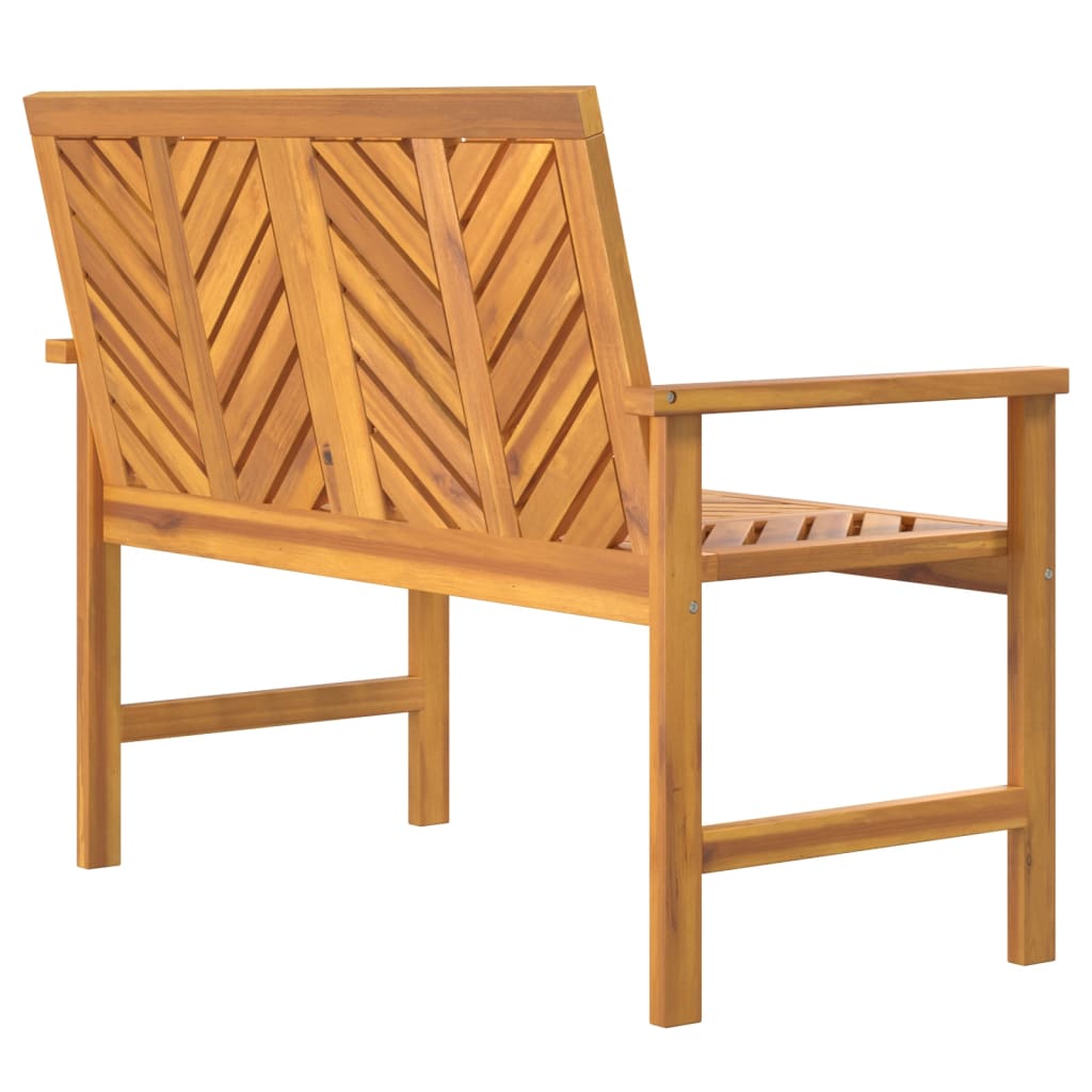 Gartenbank 109 cm Massivholz Akazie