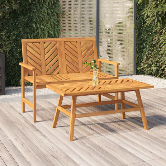 Gartenbank 109 cm Massivholz Akazie