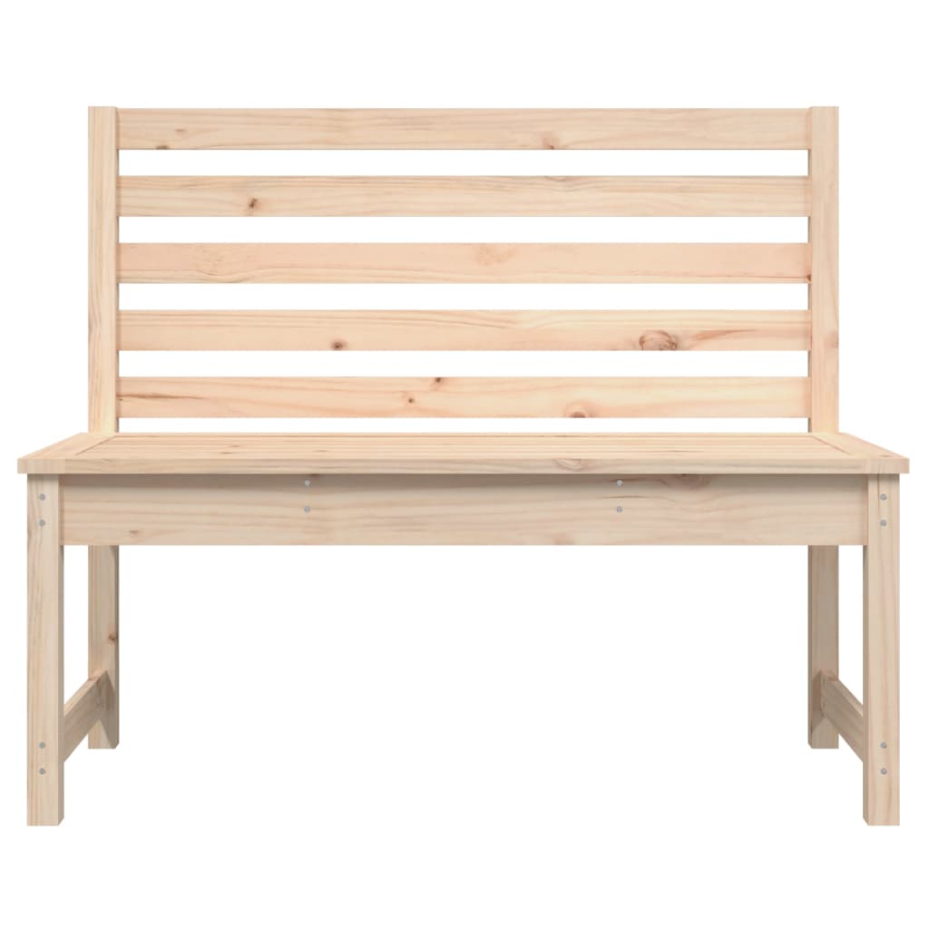 Gartenbank 109 cm Massivholz Kiefer