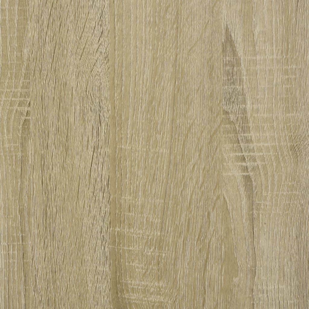Desk with Shelf Sonoma Oak 102x45x148 cm Wood-based Material