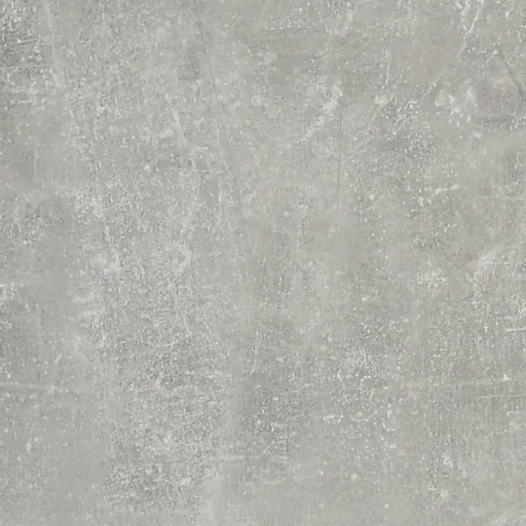Desk with Shelf Concrete Grey 102x45x148 cm Engineered Wood