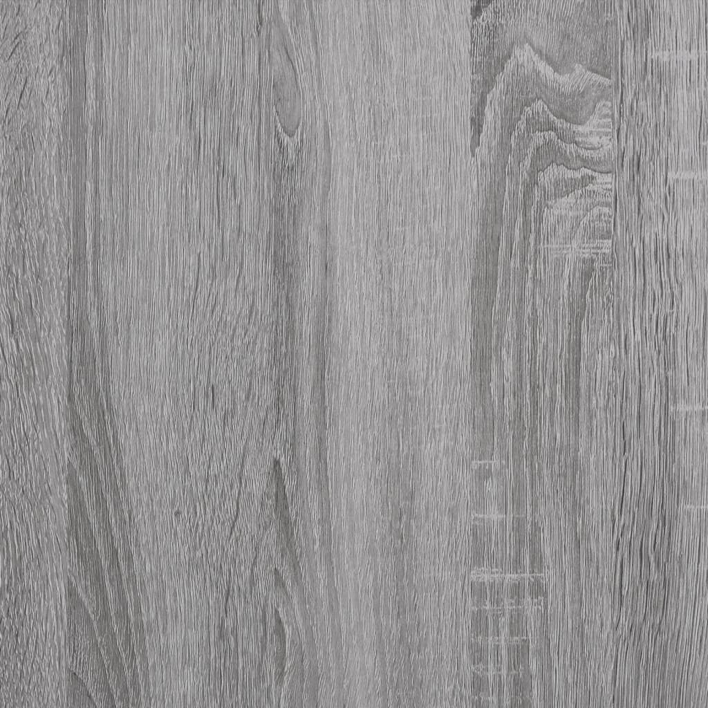 Schreibtisch mit Regal Grau Sonoma 102x45x148 cm Holzwerkstoff