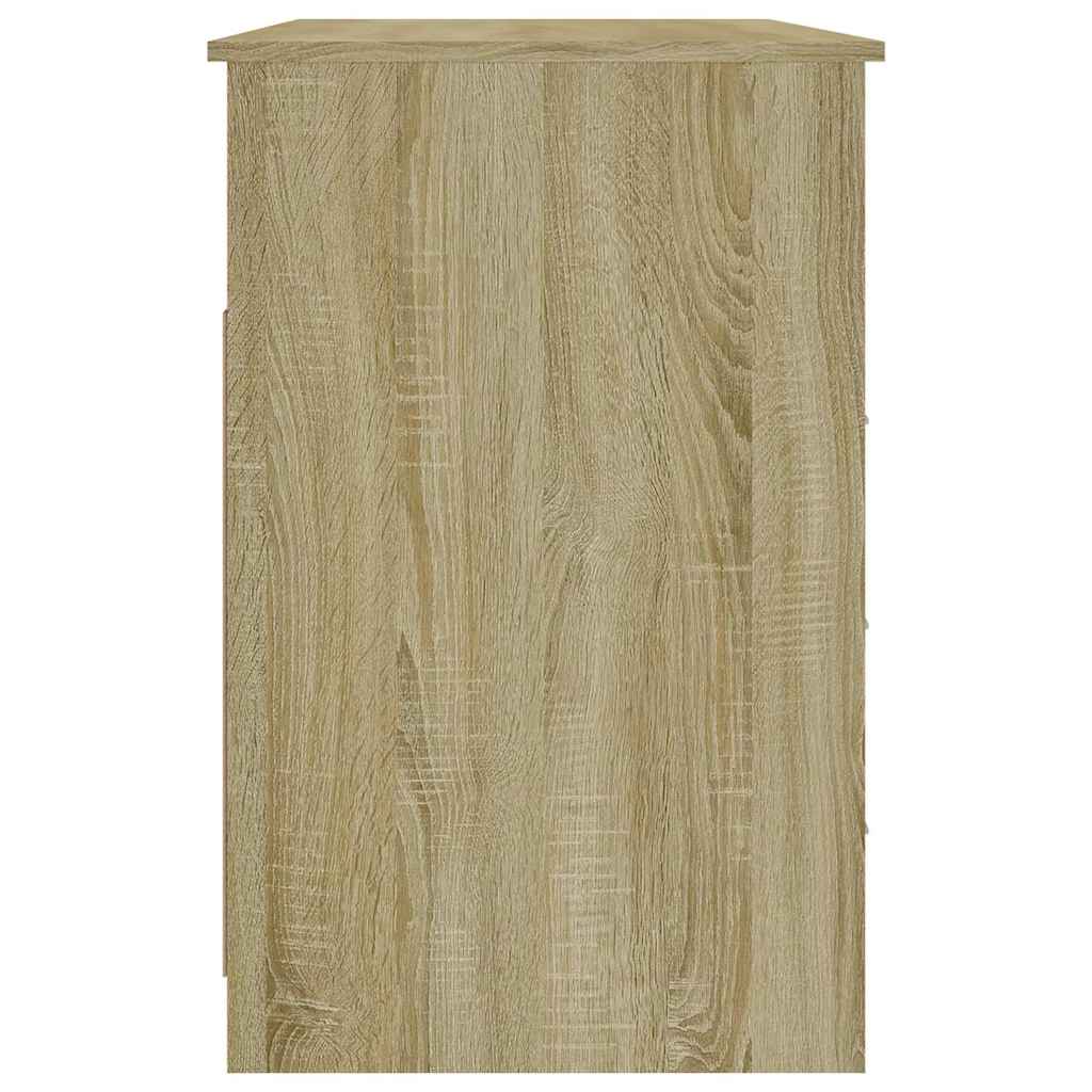 Bureau avec tiroirs chêne Sonoma 102x50x76 cm
