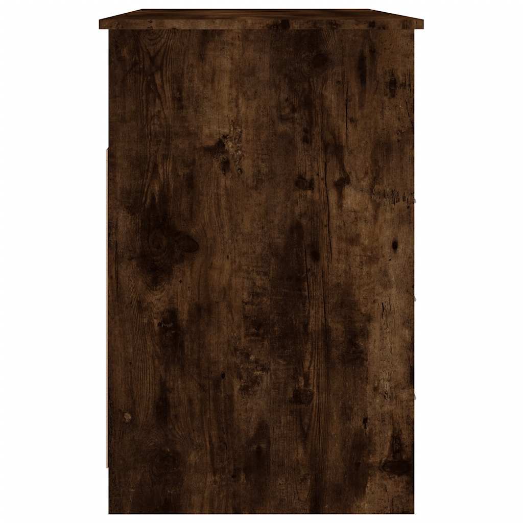 Desk with Drawers Smoked Oak 102x50x76 cm