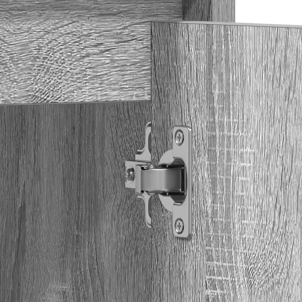 Badschrank Grau Sonoma 60x33x61 cm Holzwerkstoff
