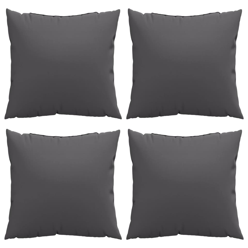 Sofa Cushions 4 pcs. Anthracite 40x40 cm Fabric