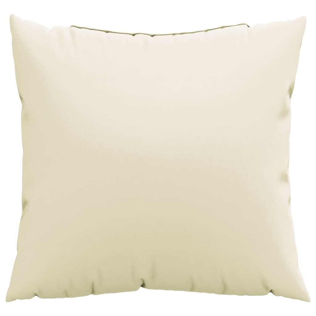 Sofa cushions 4 pcs. Cream 40x40 cm Fabric