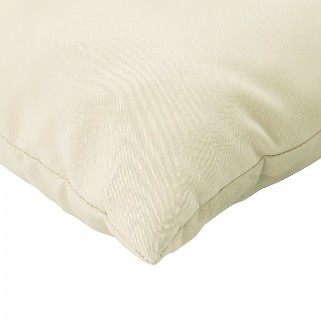 Sofa cushions 4 pcs. Cream 40x40 cm Fabric
