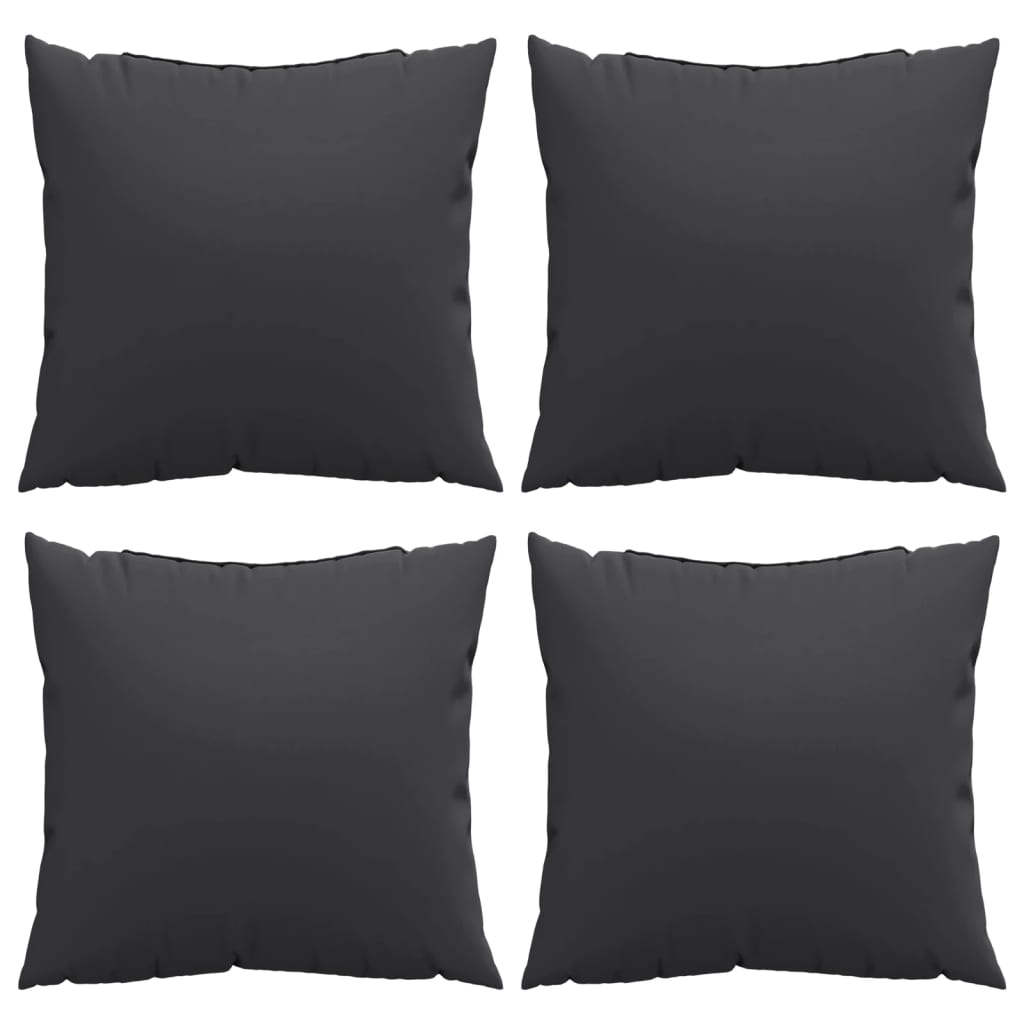 Sofa Cushions 4 pcs. Black 40x40 cm Fabric