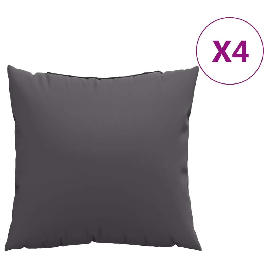 Sofa cushions 4 pcs. Anthracite 50x50 cm Fabric