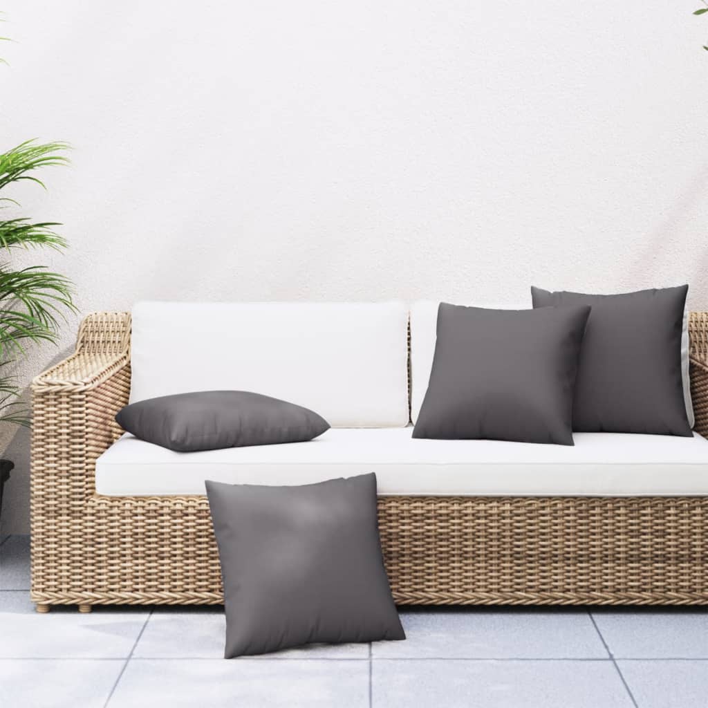 Sofa cushions 4 pcs. Anthracite 50x50 cm Fabric