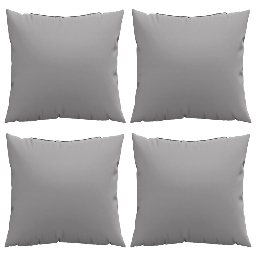 Sofa Cushions 4 pcs. Grey 50x50 cm Fabric