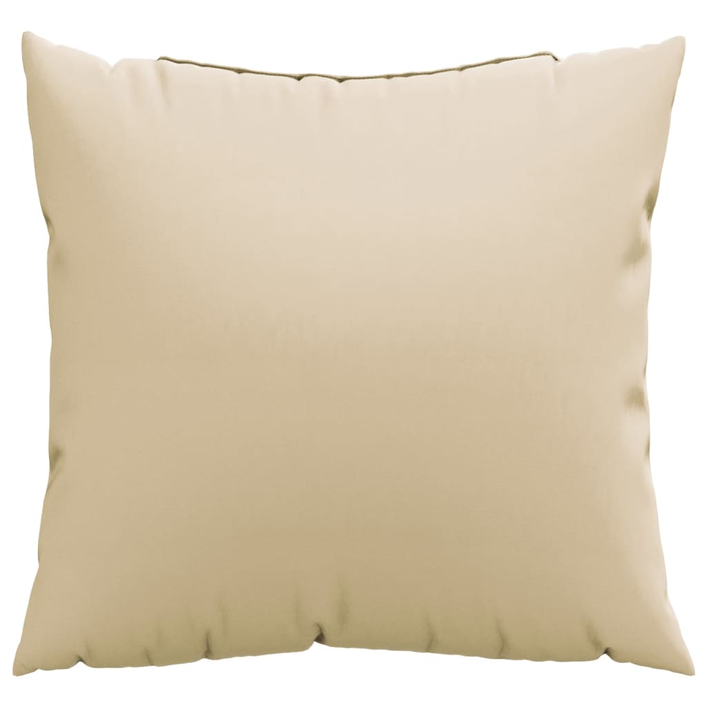 Sofa cushions 4 pcs. Beige 50x50 cm Fabric