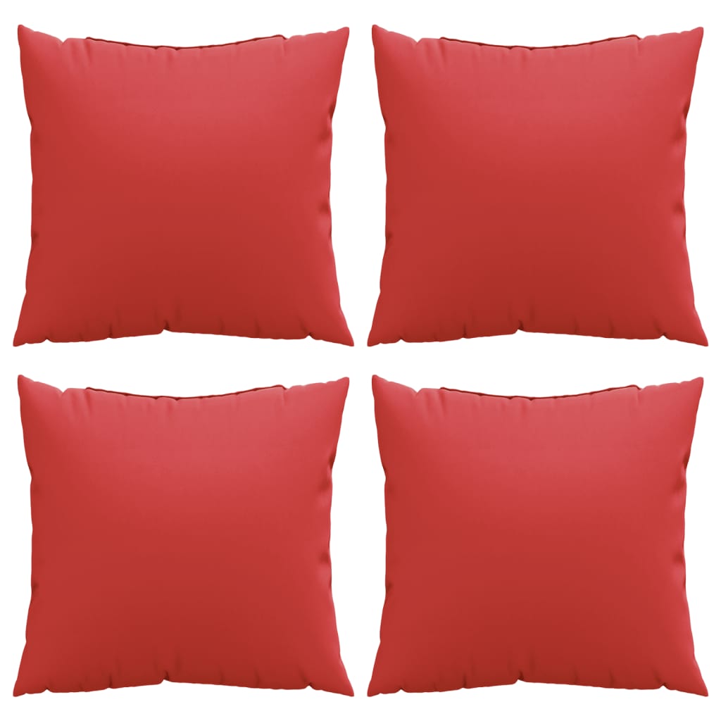Sofa cushions 4 pcs. Red 50x50 cm Fabric
