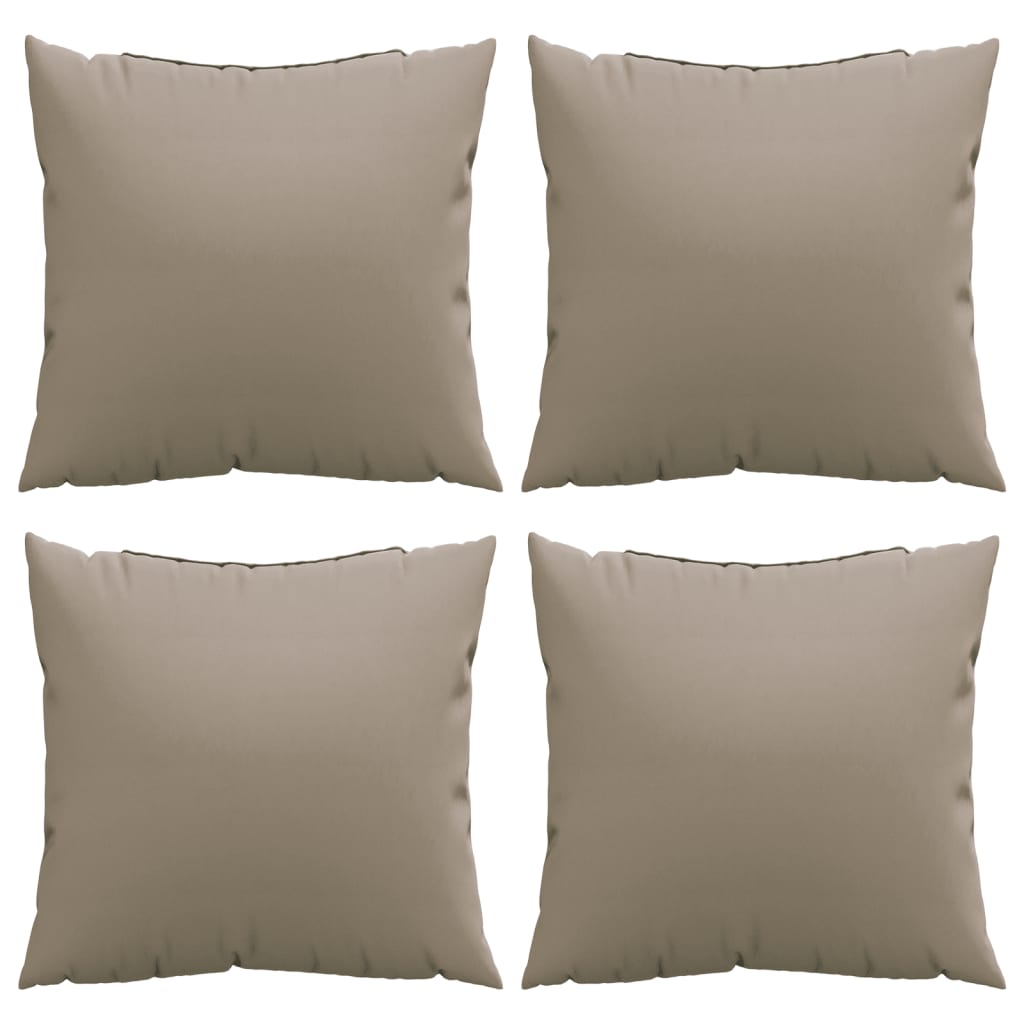 Coussins de canapé 4 pcs Taupe 50x50 cm Tissu