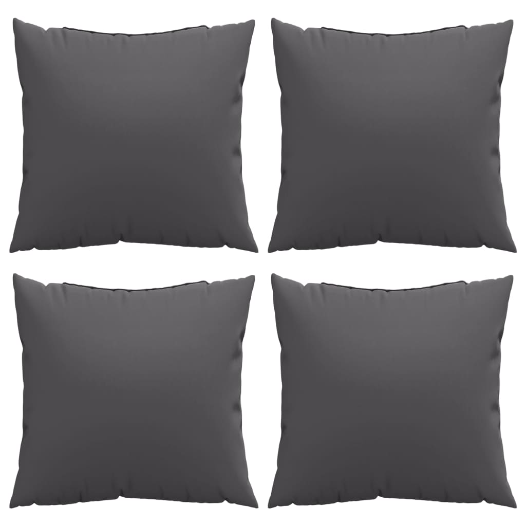 Sofa cushions 4 pcs. Anthracite 60x60 cm Fabric
