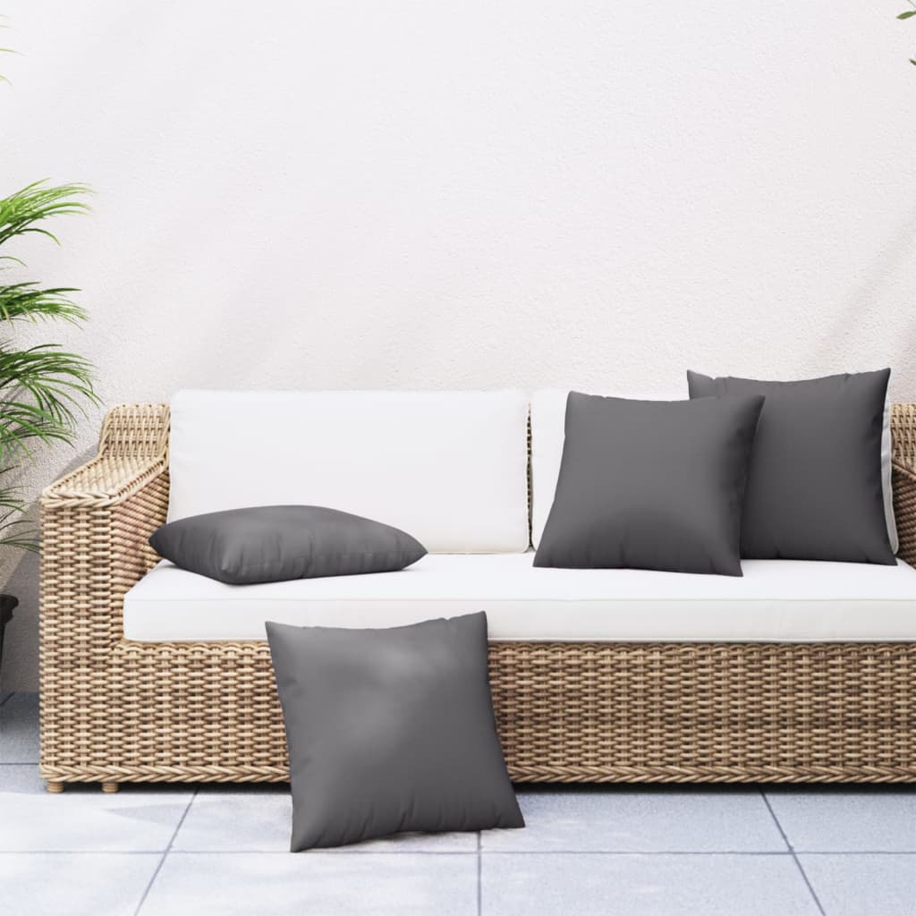 Sofa cushions 4 pcs. Anthracite 60x60 cm Fabric