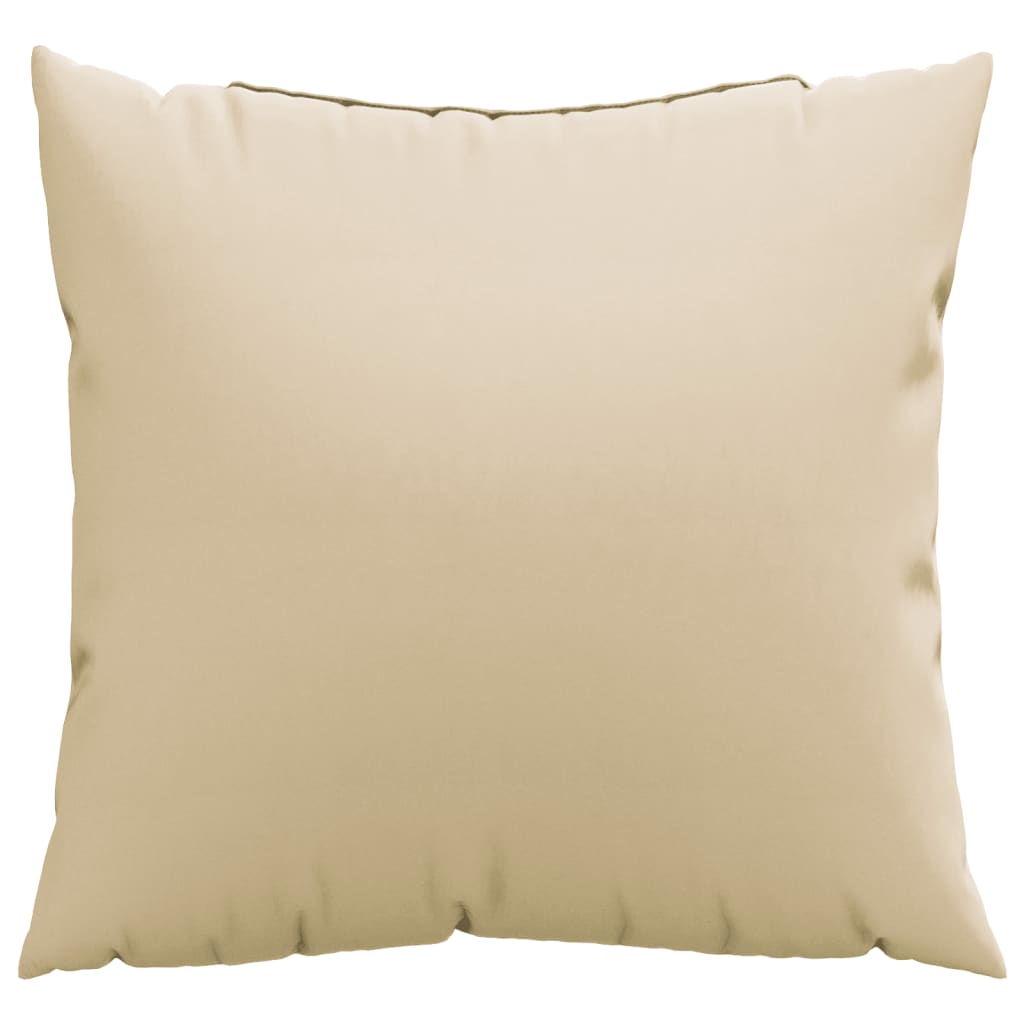 Coussins de canapé 4 pcs Beige 60x60 cm Tissu