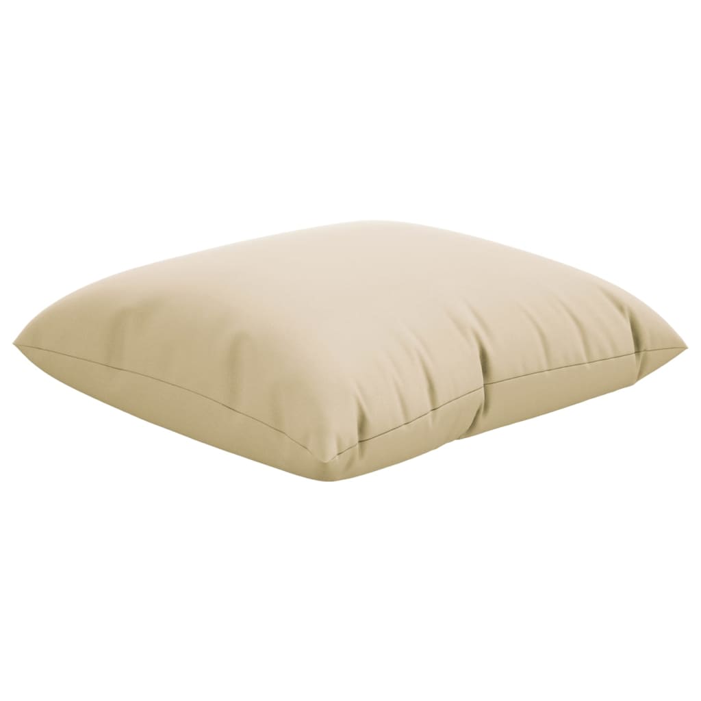 Coussins de canapé 4 pcs Beige 60x60 cm Tissu